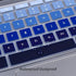 Keyboard Cover for Samsung Chromebook Plus V2 12.2"/ Samsung Chromebook 4+ 15.6" XE350XBA-K01US XE350XBA-K03US XE350XBA-K05US/Chromebook 4 11.6" XE310XBA-K01US XE310XBA-K02US, Gradual Blue
