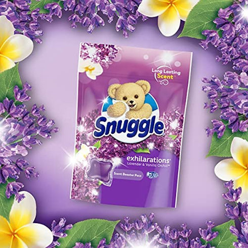 Snuggle Laundry Scent Boosters Concentrated Scent Pacs, Lavender Joy, Pouch, 20 Count