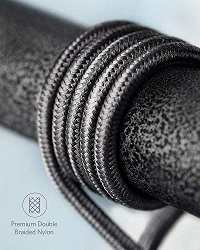 Arctis 3 Cable Replacement Audio Headset Cord Compatible with SteelSeries Arctis 7 Arctis 5 Arctis 3 Arctis Pro Wireless Gaming Headphones, Made of Flexible Nylon (4.9ft, Black)