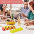 GINKGO Taco Holders Colorful - Taco Tray Stand on Table, Including 4 sets and 3 Colors, Holds up to 4 Tacos Each, PP Health Material and Dishwasher Safe, Heavy-duty, for Home, Party, Kids