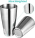 Etens Cocktail Shaker, Pro Bar Shaker Boston Shaker Set, Stainless Steel Martini Shaker Drink Mixer for Bartending Essential Bar Tools Weighted Shaking Metal Tins Cocktail Shaker Set for Bartender