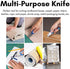 BirdRock Home Premium Folding Utility Knife – Small Compact Pocket – Folding Box Cutter Tool – 3 Extra Razor Blades – Cut Cardboard Boxes – Locking Safety Knife Set – Heavy Duty Aluminum Body