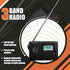 Retekess V115 Digital Radio AM FM, Portable Shortwave Radios, Rechargeable Radio Digital Tuner and Presets, Support Micro SD and AUX Record, Bass Speaker