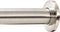 Ivilon Tension Curtain Rod - Spring Tension Rod for Windows or Shower, 16 to 24 Inch. Brushed Nickel