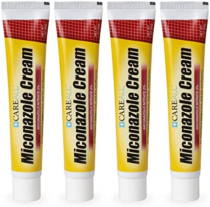 CareAll (4 Pack) 1.0 oz. Antifungal Miconazole Nitrate 2% Cream, Compare to Leading Brand, Cures Most Athlete’s Foot, Jock Itch, Ringworm
