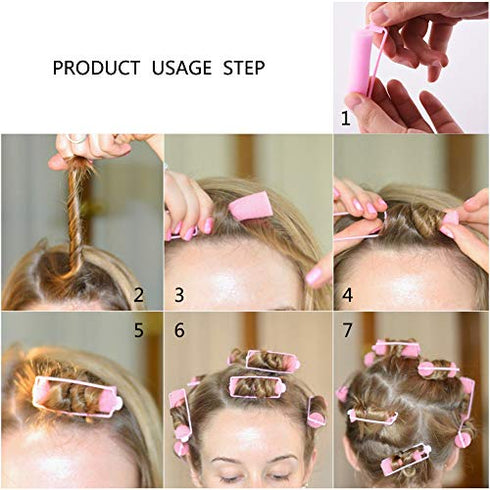 WXJ13 84 Pieces Foam Sponge Hair Rollers Sponge Curl Artifact 0.6 Inch Mini Roll Wool Curl Curler