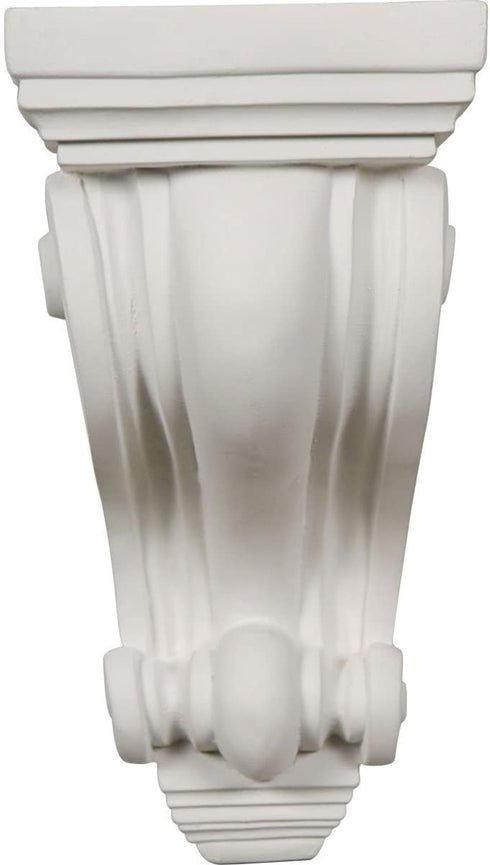 Ekena Millwork COR04X04X07DE 4-Inch W x 4-Inch D x 7 1/2-Inch H Devon Corbel , White