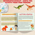 Potty Training Chart for Toddlers, Dinosaur Design Reward Chart - 194 Cool Stickers, 2 Fun Crowns, Motivational Certificate, Bonus Instruction Cards, Booklet & Erasable Pen for Boys and Girls