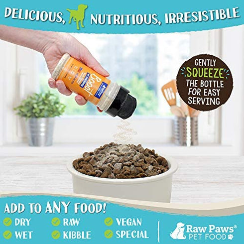 Raw Paws Boost Flavor & Nutrition Pet Food Topper, Sweet Potato, 2.7-oz - Made in USA - Dog Food Toppers Grain Free - Natural Pet Food Flavoring - Cat Food Seasoning - Vegan Meal Enhancer Sprinkles