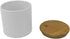 Home Basics Ceramic Canister (Small, White Honeycomb)