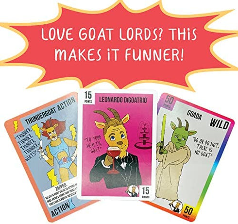 Goat Lords -- Hilarious and Competitive New Card Game, Best for Adults, Teens, and Kids, Ages 7 and Up. Awesome Party Game for Families, Fun Board Games Nights, etc!