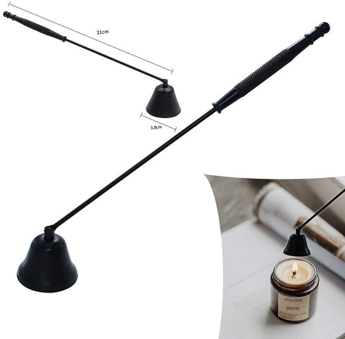 Candle Wick Trimmer, Candle Accessories Set 6 in 1 - Candle Snuffer, Wick Trimmer, Wick Dipper, Tweezers, Storage Bag and Plate Tray