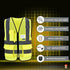 A-SAFETY Enhanced Visibility Safety Vest,, Hi Viz 2 Band And Braces Waistcoat safe for Motorcycle, Running/Jogging, Bike/Bicycle Riding Outdoor Activities, Yellow