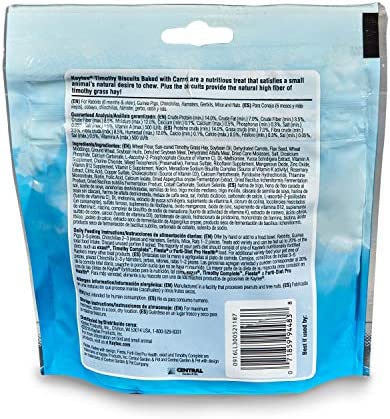 Kaytee Timothy Biscuits Baked Carrot Treat, 4-Oz Bag