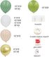 DIY Retro Olive Green White Balloon Arch Garland Kit-4sizes,119pcs,White,Macaron Orange,Sage Green,Chrome Gold Balloons for Baby&Bridal Shower, Birthday Party, Wedding, Grad, Anniversary Party
