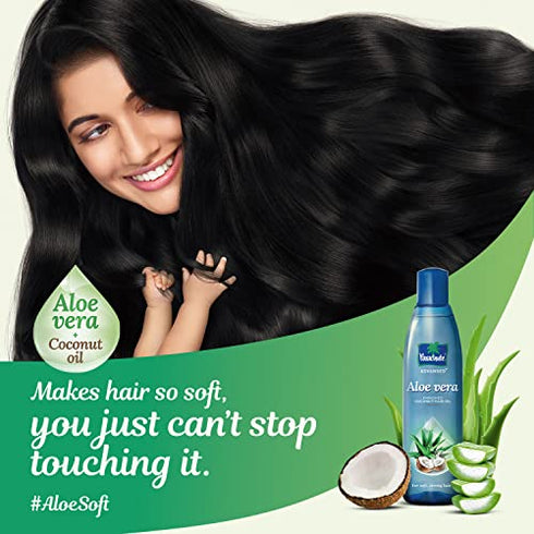 Parachute Advansed Aloe Vera Enriched Coconut Hair Oil | Helps with strong, soft and silky hair | For all hair types | - 5.1 fl.oz. (150ml)