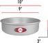 Lumintrailx Fat Daddios Round Cheesecake Pan, 9 x 3 Inch, Silver, with a Lumintrail Measuring Spoon Set (PCC-93)