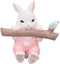 KESYOO Rabbit Wall Hook Resin Bunny Coat Hooks Wall Mount Decorative Animal Figurine Hooks Rack Hangers Holders for Clothes Towels Robe Keys Hats Bags Cable Wire