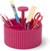 Room Copenhagen Crayola Round Storage Organizer - Creative Kids Desk Organizer with 5 Sections for Storing Pens, Pencils, Crayons and Other School/Office Supplies, Razzmatazz, Kids 3+ Years