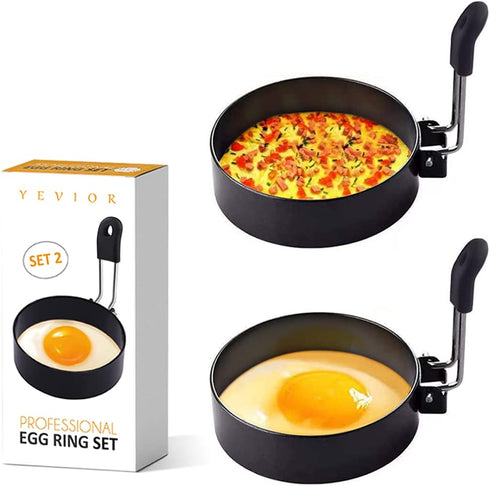 Egg Rings Stainless Steel Round Breakfast Mold Tool Cooking,Round Egg Cooker Rings For Frying Shaping Cooking Eggs,Egg Maker Molds…