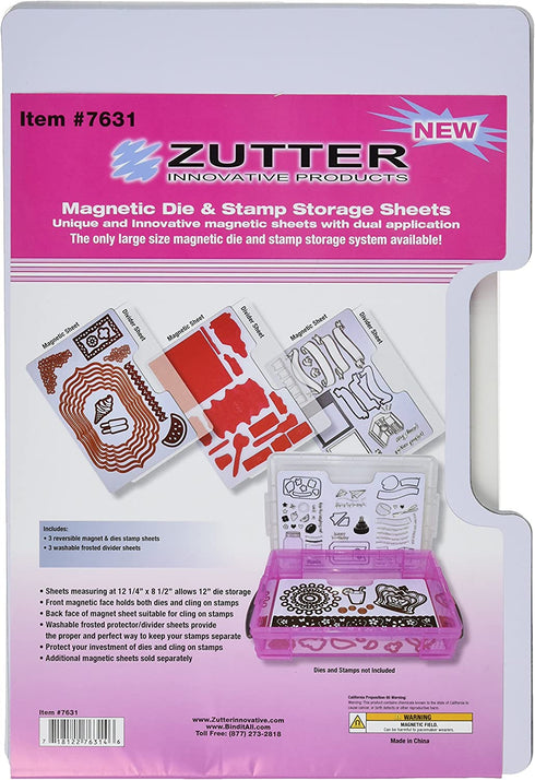 Zutter 7631 Magnet Sheets Plus 3 Dividers, 3-Pack
