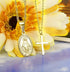 Finrezio 14K Gold-Plated Catholic Christian Jewelry Cross and Virgin Mary Pendant Necklace for Women Multilayer Necklace Set