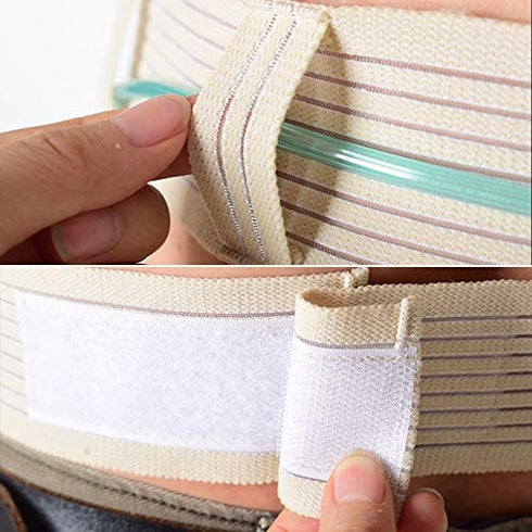 Stretchy Peritoneal Dialysis Belt, G/PEG Tube Holder - Feeding Tube Holder, Catheter Tube Storage Band (Medium)