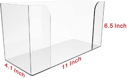 Cq acrylic Paper Towel Dispenser Countertop,Folded Paper Towel Holder,Clear Guest Towel Napkin Holder, Suitable for Z-fold,Multifold Folded Trifold C fold and Trifold Paper Towels,Pack of 1