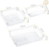 Kootek Desk Drawer Organizer Trays with 3-Size Drawer Dividers 6 Organizers Bins Customize Layout Storage Box for Bedroom Dresser Bathroom Kitchen Office (Clear)