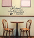 Wall Decor Plus More WDPM3186 Kitchens Were Made To Bring Families Together Kitchen Wall Decal Quote, 23x14 , Black