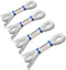 Flat Shoe laces 5/16" Wide Shoelaces 4 Pair for Athletic Running Sneakers Shoes Boot Strings replacements