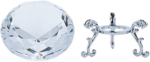 Crystal Diamond Paperweight Jewels Wedding Decorations Christmas Centerpieces Home Decor (100MM)