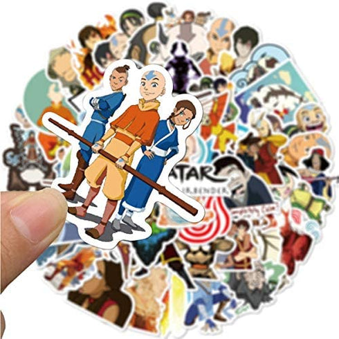 Avatar The Last Airbender Stickers 50PCSVariety Vinyl Waterproof Car Sticker Motorcycle Bicycle Luggage Decal Graffiti Patches Skateboard Stickers for Laptop Stickers (Avatar The Last Airbender)