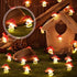 Mushroom Decor Lights 10 ft 40 LEDs Mushroom Lights Battery Powered Mushroom Night String Lights with 8 Lighting Modes Remote Timer for Bedroom Winter Christmas Party Decoration
