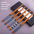 GLAMFIELDS Bamboo Chopsticks Reusable Japanese Style Lightweight 5 Pairs Ramen Chop Sticks Case Gift Set