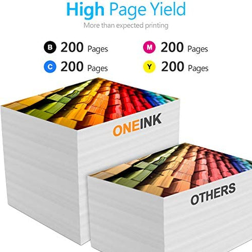 ONEINK Compatible Replacement for Brother LC3011 Ink Cartridges(Upgraded Chips) , Work with Brother MFC-J491DW MFC-J497DW MFC-J690DW MFC-J895DW Printer, 4 Packs(Black/Cyan/Magenta/Yellow)