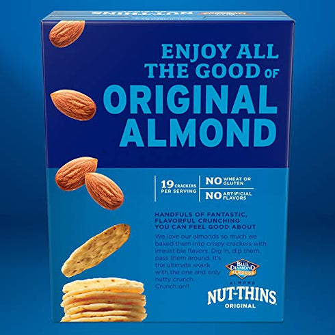 Blue Diamond Almonds, Original Almond Nut Thins Crackers, 4.25oz