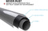 BRIOFOX Shower Curtain Rod, 27-43 inches Never Rust Non Slip shower Rod, Matte Black