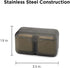 Rabbit Whiskey and Beverage Jumbo Chilling Stones Set, Chrome