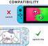 DLseego Switch Lite Skin Pretty Pattern Full Wrap Skin Protective Film Sticker Compatible with Nintendo Switch Lite-- Blue Dog