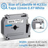 Labelife Compatible Label Tape Replacement for Brother M Tape 12mm 0.47 M Series Label Tape M231 MK231 MK431 MK531 MK631 MK731 Work for Brother P Touch PT-90 PT-M95 PT-45M PT-65 Label Maker, 5 Color