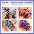 Morovan Chameleon Gel Nail Polish Kit with Base Coat & Top Coat - 4 Colors Chameleon Blue Green Orange Classic Black Polish Soak Off Rainbow Mood Phantom Chameleon Gel Nail Polish Kit Gift Box 10ml Each Bottle