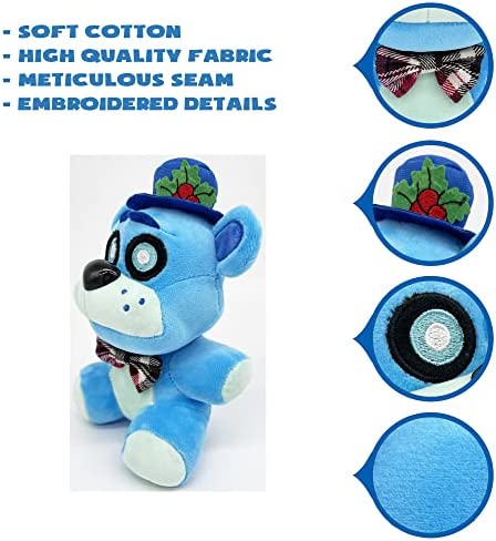 XSmart Mall | Frostbear/ Frost Bear/ Ice Bear | Fan Made | Night Plush, Freddy Plush, Plush Toy, Stuffed Animal, Gifts for Kids, Girls, Boys | 7"