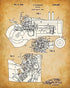 Original John Deere Tractors Patent Art Prints - Set of Four Photos (8x10) Unframed - Makes a Great Farmhouse Decor and Gift Under $20 for Farmers and Farm Owners
