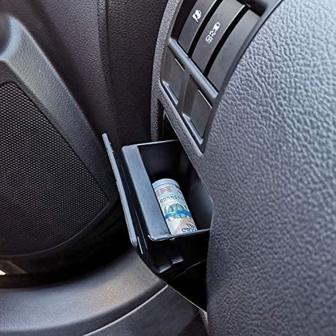 JKCOVER Interior Inner ABS Black Fuse Box Coin Container Storage Dash Tray Compatible with Subaru XV Crosstrek Forester Outback Legacy Impreza WRX STI Ascent (Black)