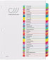 Avery 31-tab Dividers for 3 Ring Binders, Customizable Table of Contents, Multicolor Tabs, 1 Set (11846)