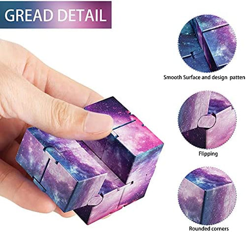 ss shovan Infinity Cube Fidget Toy, Hand Killing Time Transform Cubes Magic Cubes for Stress, Anxiety Relief and Kill Time, Relaxing Hand-Held Fidget Toy