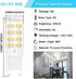 G9 LED Bulb, G9 Light Bulbs 5W (40W Halogen Equivalent), Daylight White 6000K G9 Bi Pin Base Chandelier Light Bulb, 120V 450LM Non-Dimmable LED Bulbs for Bedroom Home Lighting (6 Pack)
