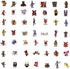 100pcs Five Nights at Freddy's Vinyl Skateboard Guitar Travel Case Sticker Door Laptop Luggage Car Bike Bicycle Stickers (Five Nights at Freddy's)