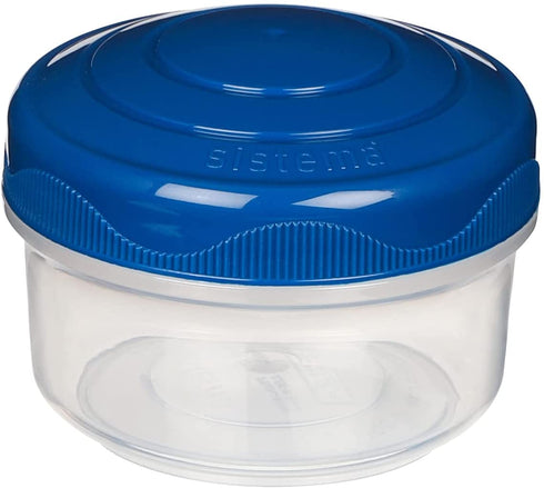 Sistema To Go Collection Mini Bites Small Food Storage Containers, 4.39 oz./130 mL, Pink/Green/Blue, 3 Count